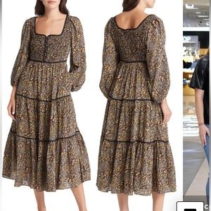 Madewell Cottage Garden Midi Dress - S